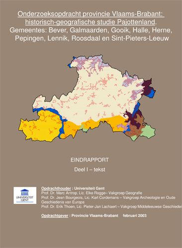 Kaft van Historische geografische studie Pajottenland